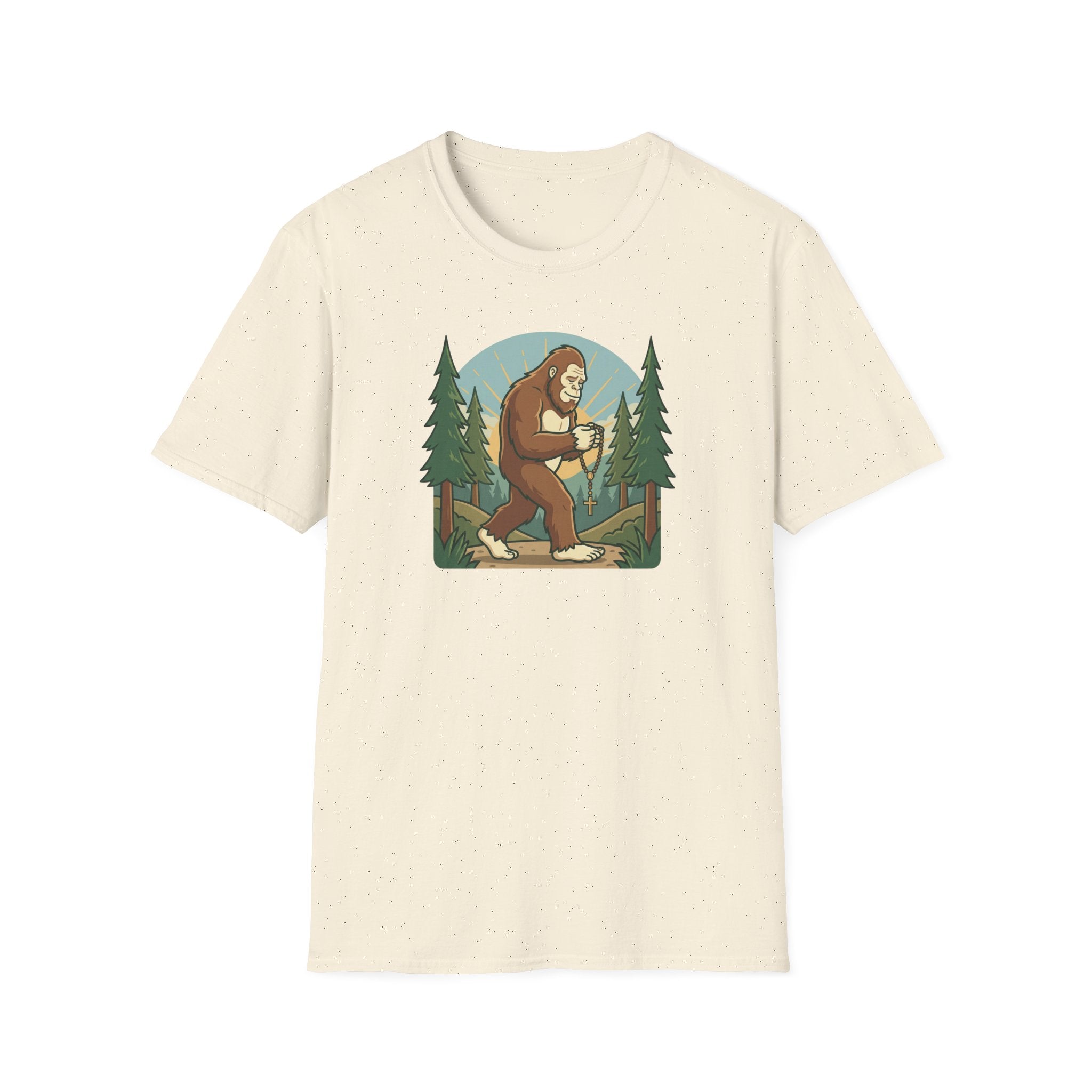 Bigfoot Forest Explorer T-Shirt — Sasquatch Camping Graphic Tee