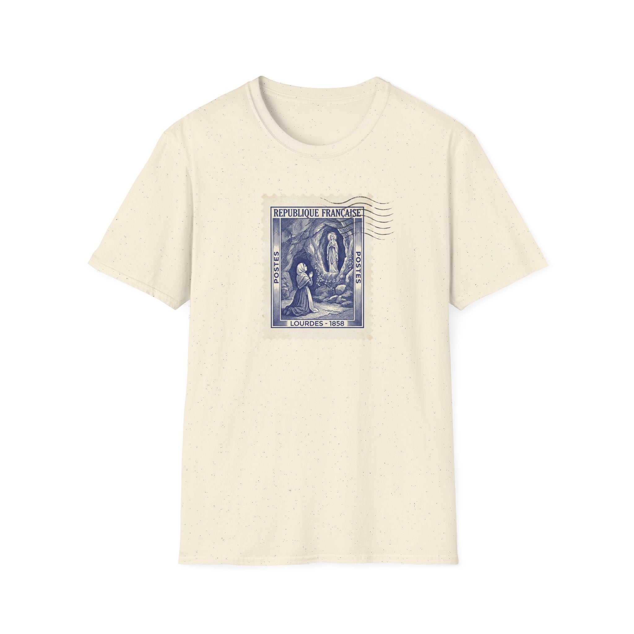 Vintage French Stamp Tee — 'République Française' Postage Design
