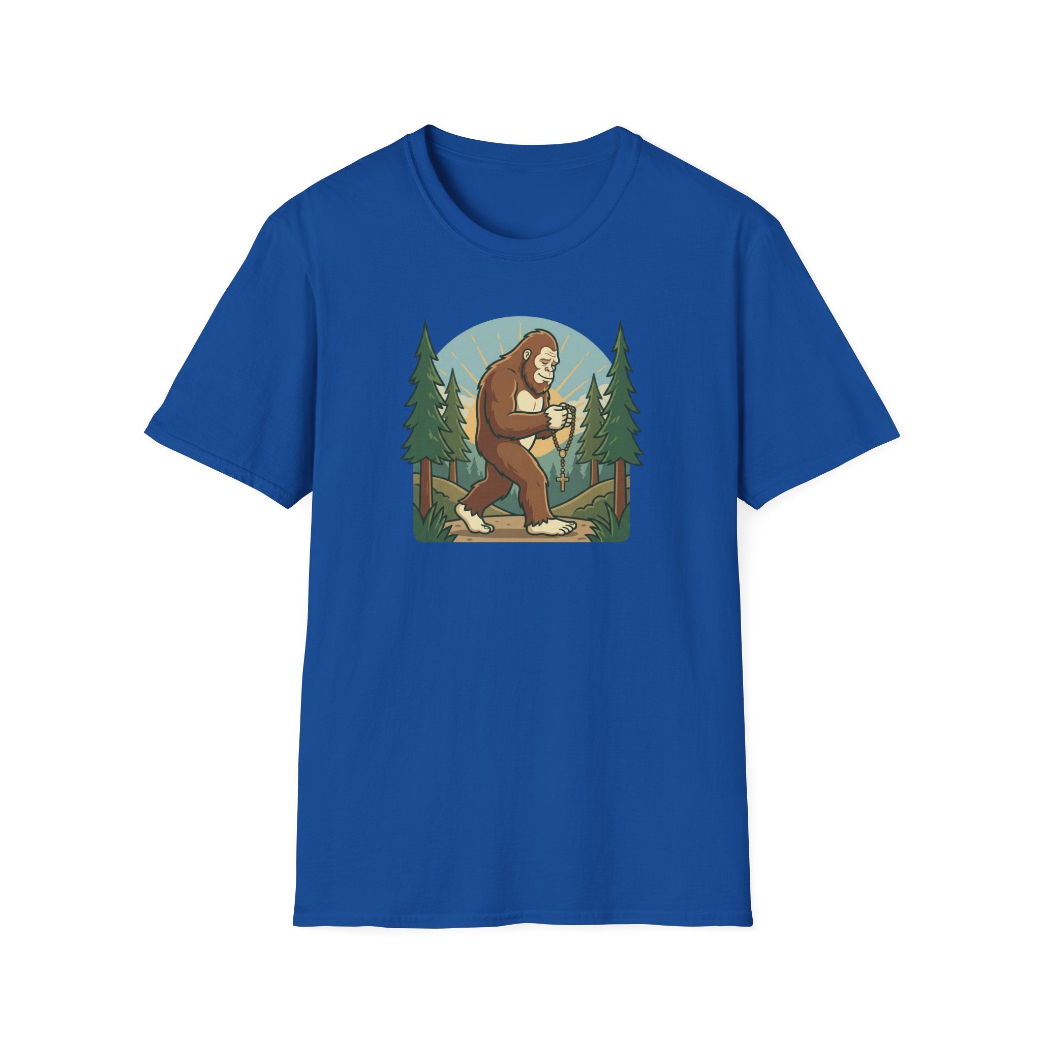 Bigfoot Forest Explorer T-Shirt — Sasquatch Camping Graphic Tee