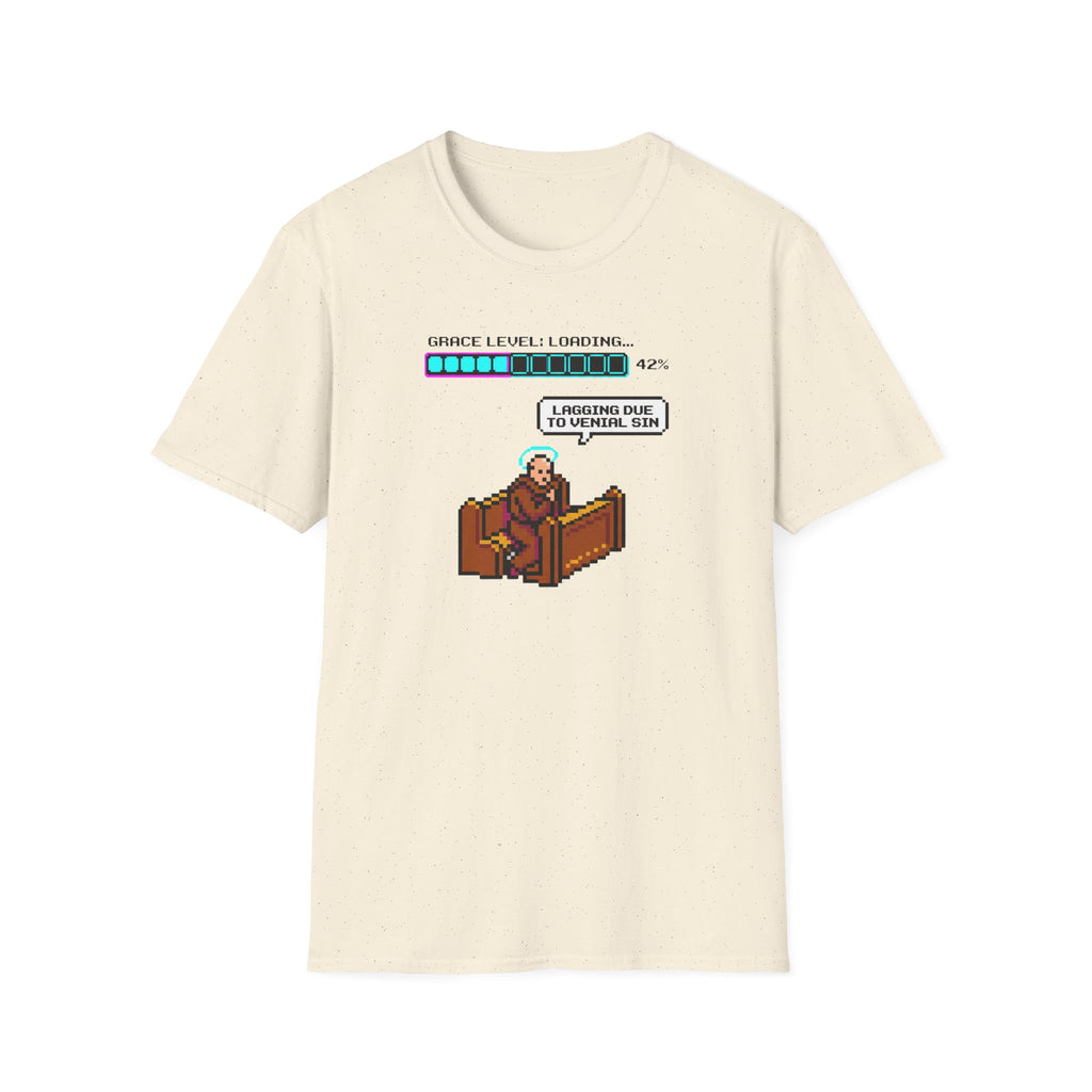 T-Shirt — Pixel Video Game Loading 'Practice Level: I Promise I’ll Be Ready, Sir' Retro Gamer Shirt
