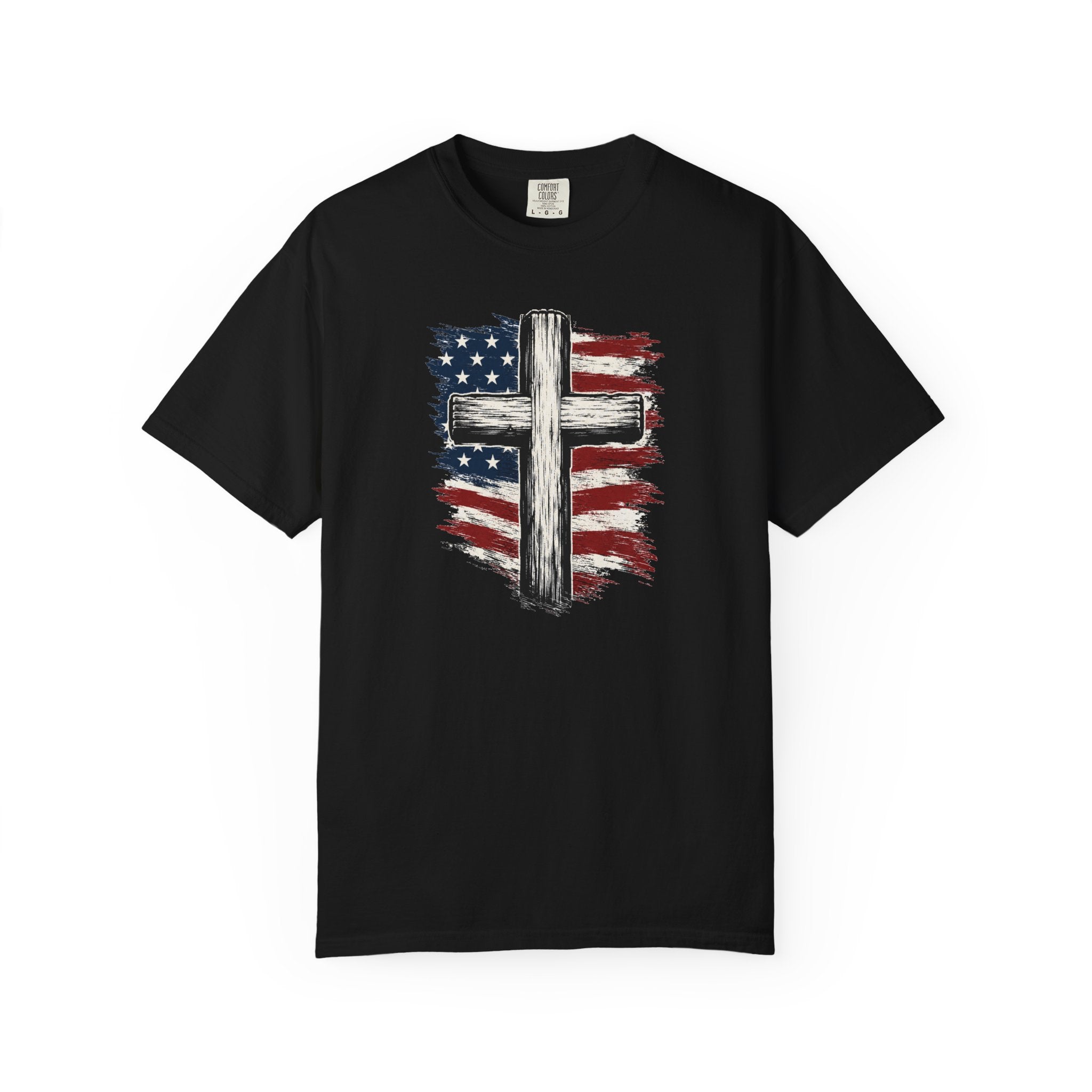 American Flag Cross T-Shirt