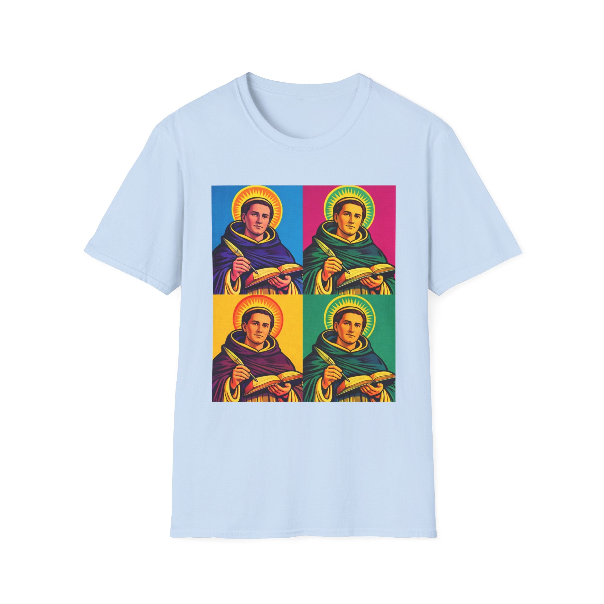 Saint Pop Art T-Shirt — Colorful Pop-Art Saint Graphic Tee