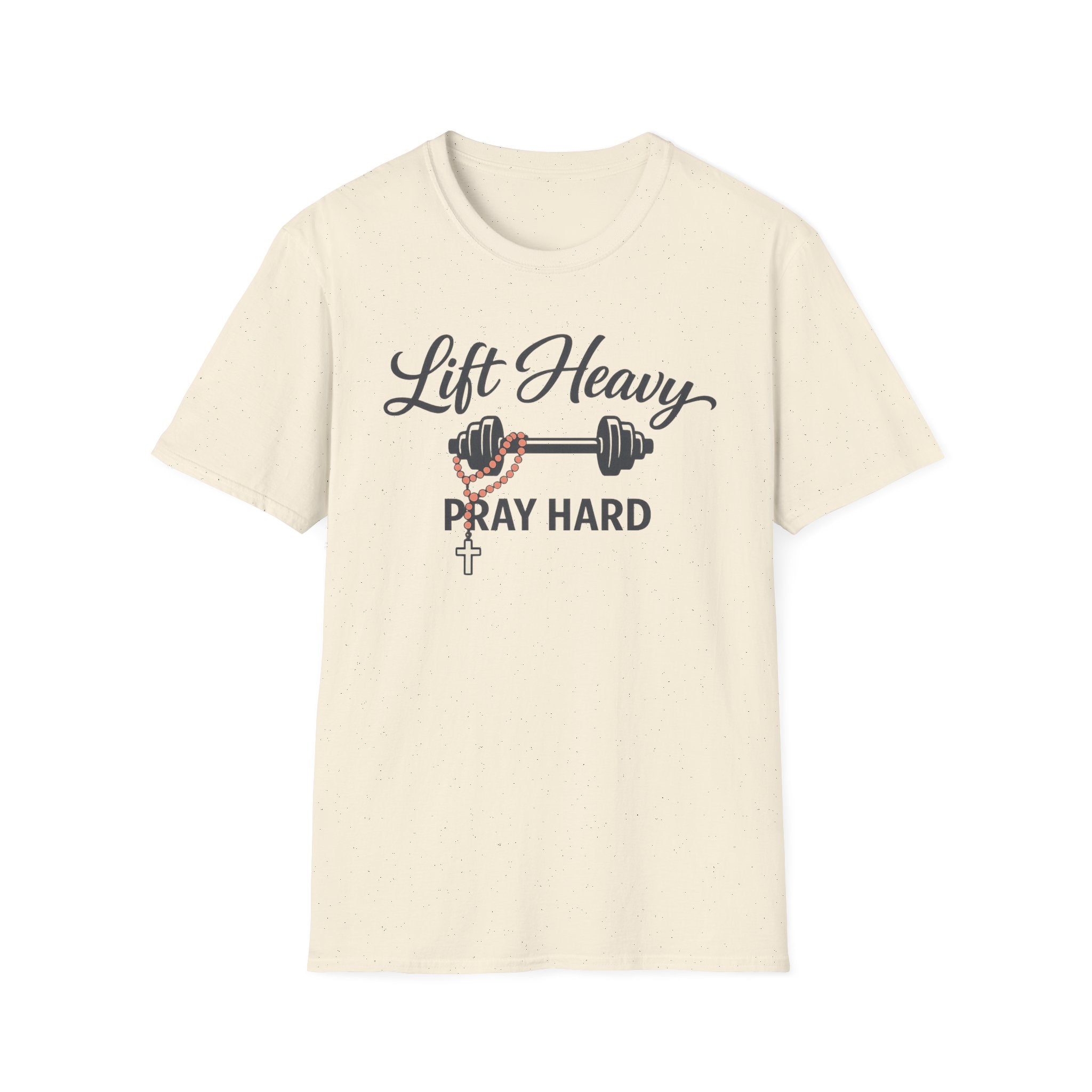 Lift Heavy Pray Hard T-Shirt — Christian Fitness Gym Tee