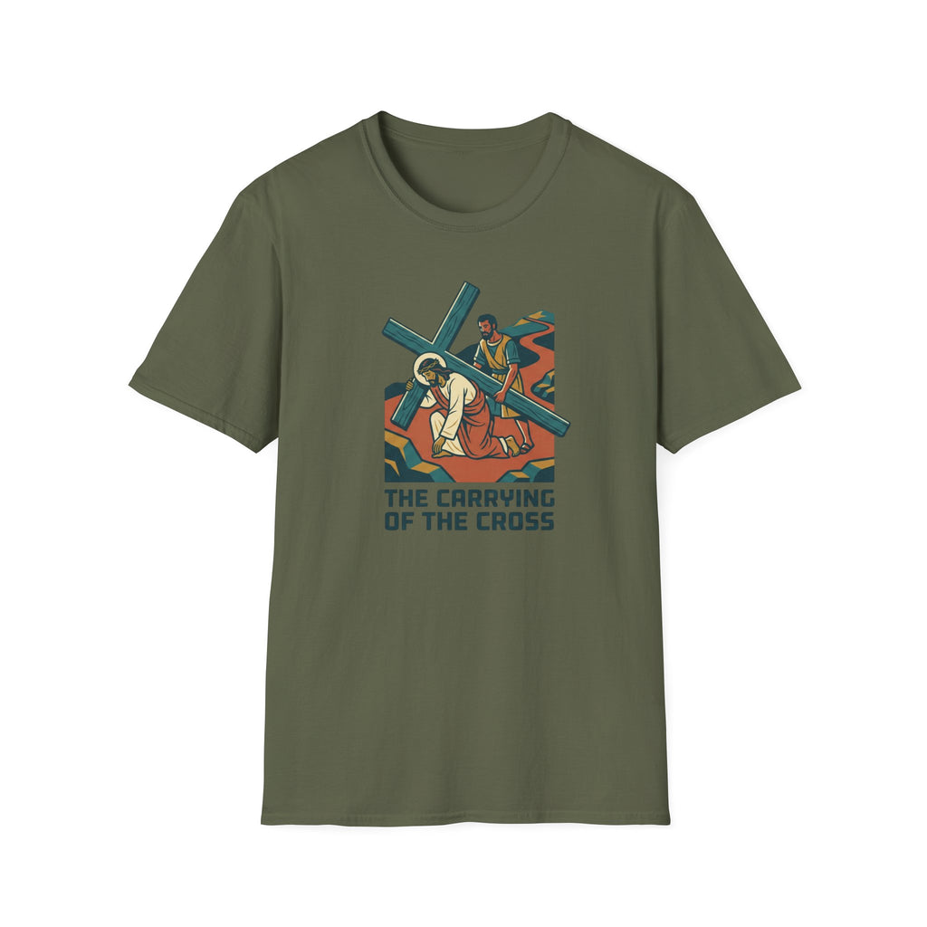 T-Shirt — The Carrying of the Cross Christian Graphic Tee