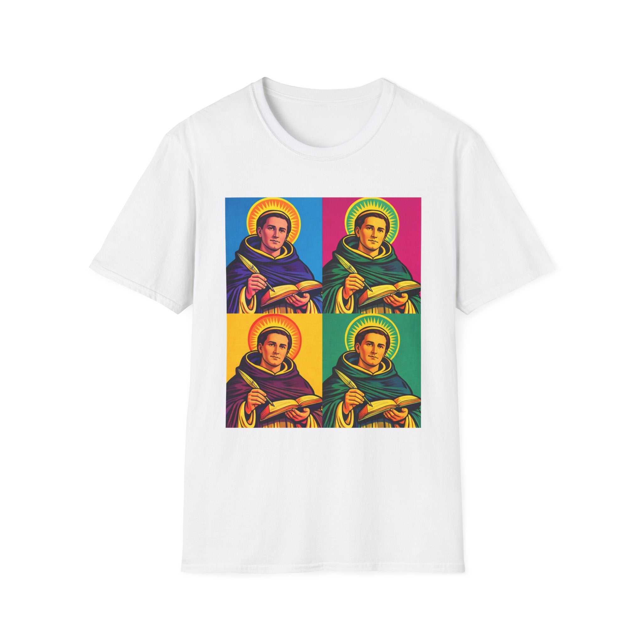 Saint Pop Art T-Shirt — Colorful Pop-Art Saint Graphic Tee