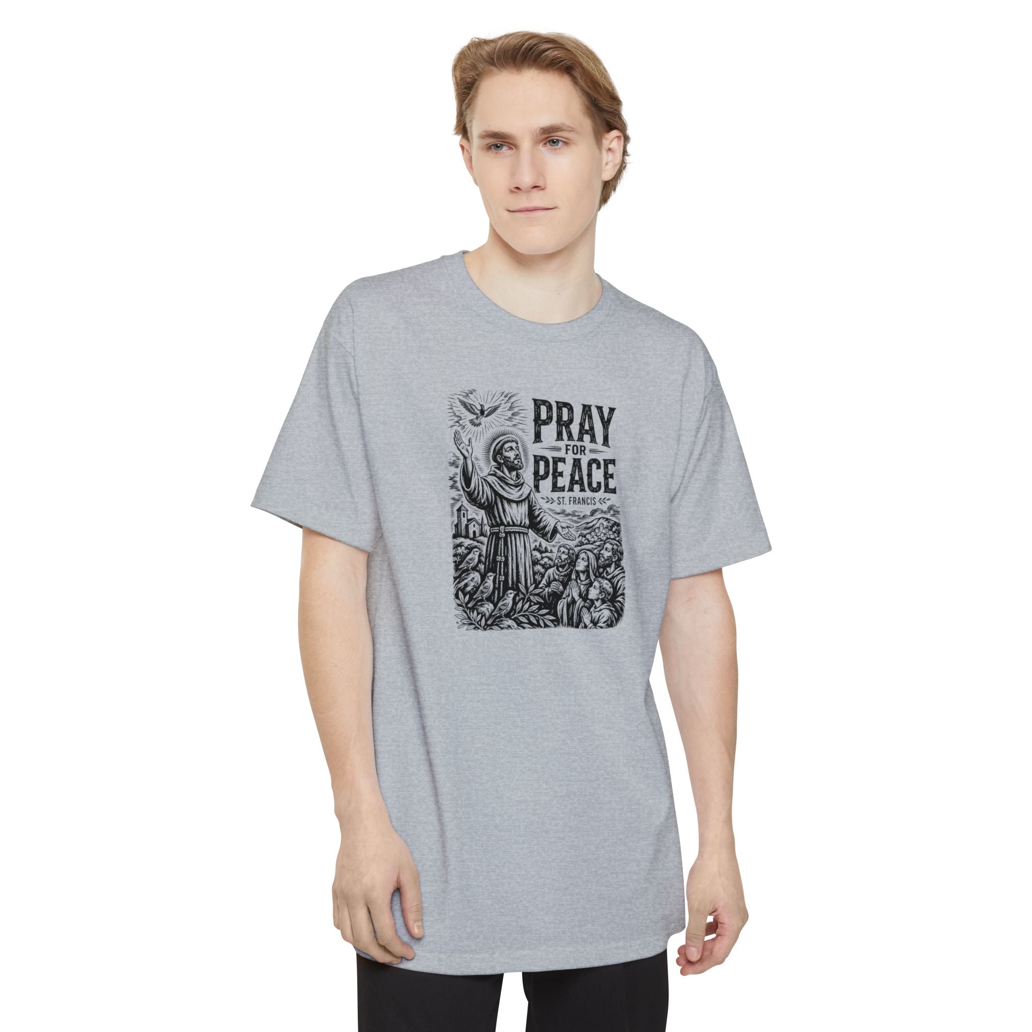 St. Francis Pray for Peace Tall Beefy-T® T-Shirt
