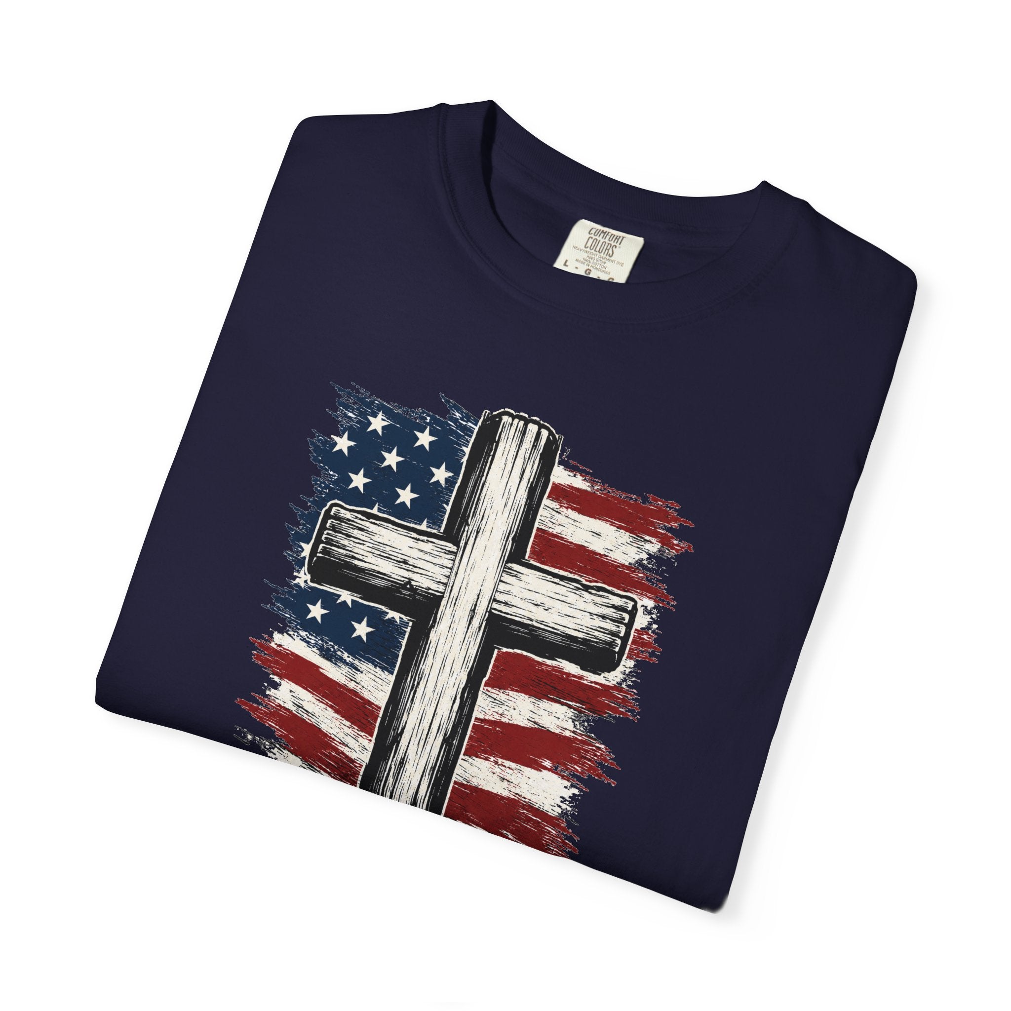 American Flag Cross T-Shirt