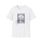 Christian Cross Stamp T‑Shirt — Vintage Postage Religious Tee