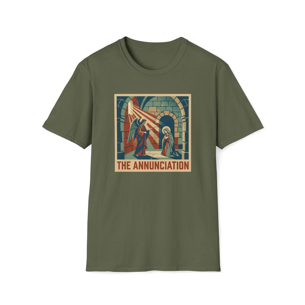 The Annunciation T-Shirt — Christian Nativity Art Tee