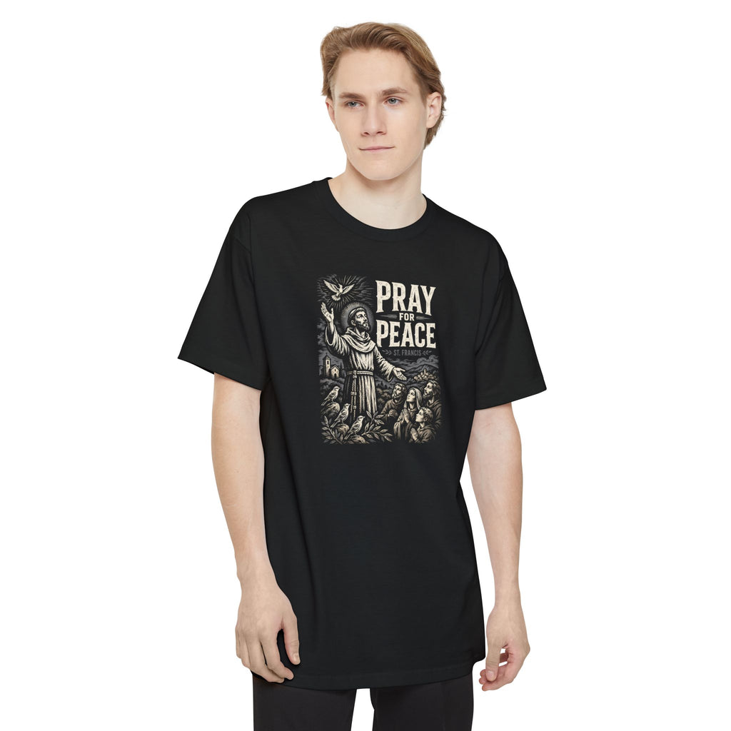St. Francis Pray for Peace Tall Beefy-T® T-Shirt