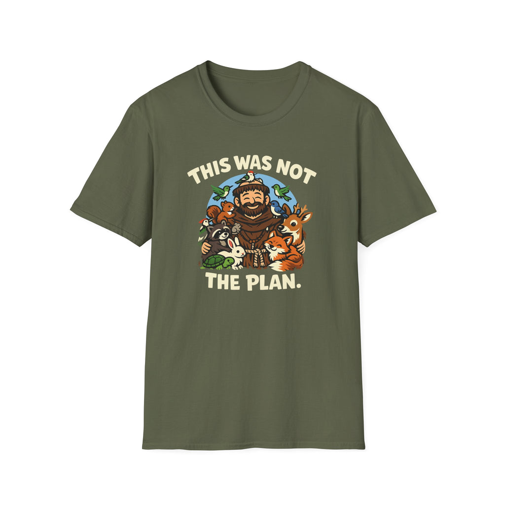 This Was Not the Plan T-Shirt — Funny Noah’s Ark Animal Graphic Tee