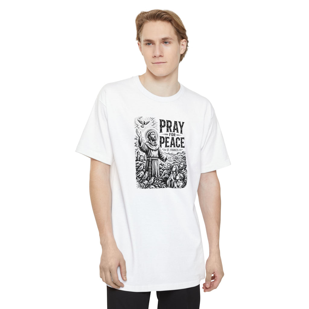 St. Francis Pray for Peace Tall Beefy-T® T-Shirt