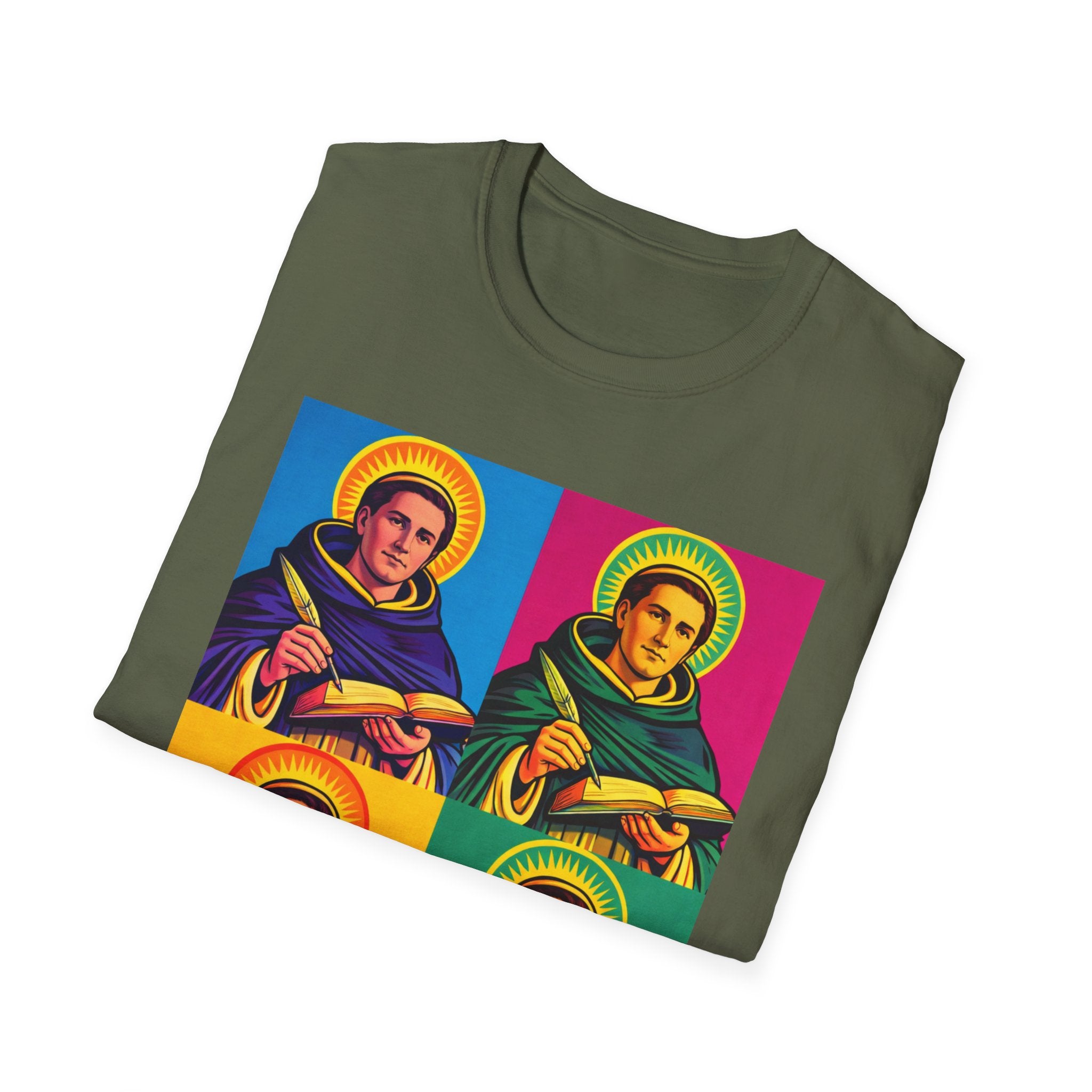Saint Pop Art T-Shirt — Colorful Pop-Art Saint Graphic Tee