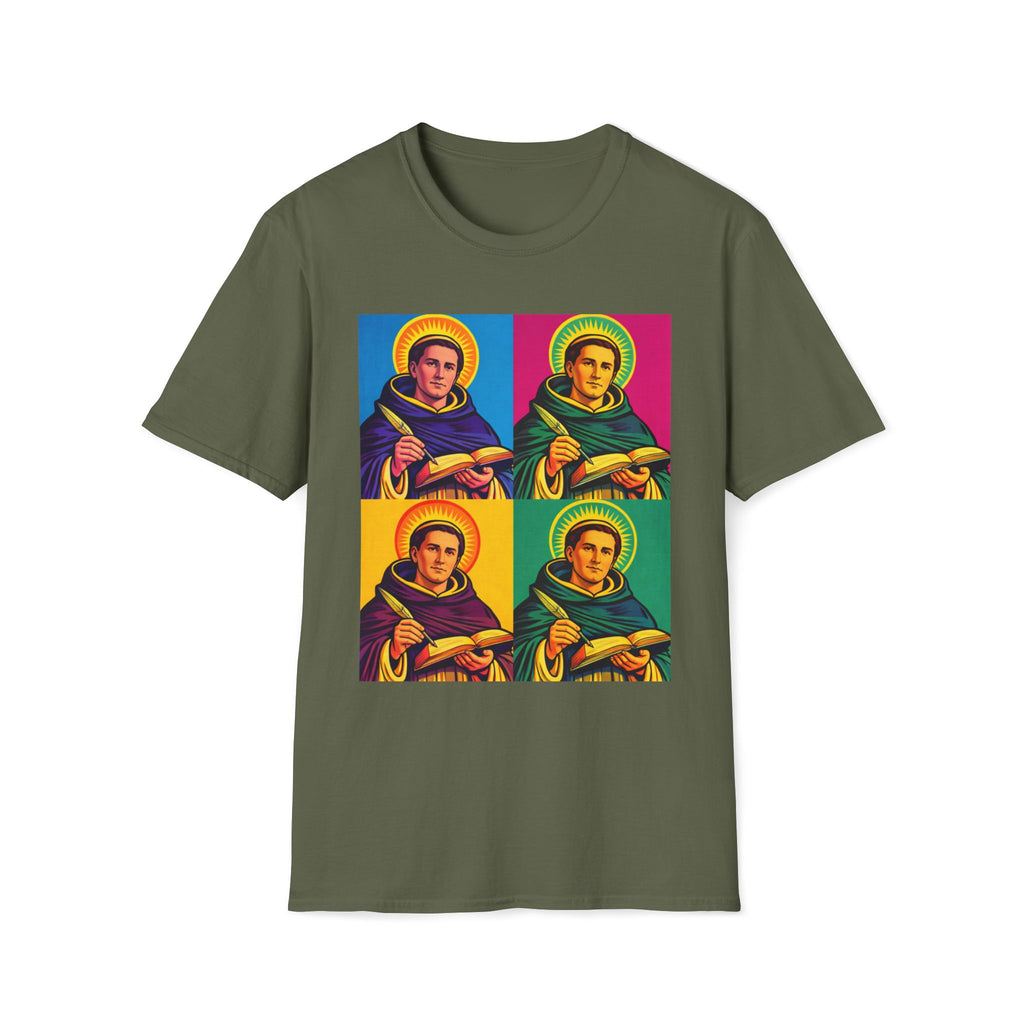 Saint Pop Art T-Shirt — Colorful Pop-Art Saint Graphic Tee