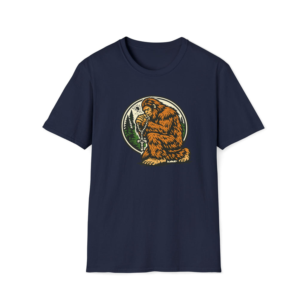 Bigfoot Forest Crest T-Shirt – Retro Sasquatch Outdoor Graphic Tee