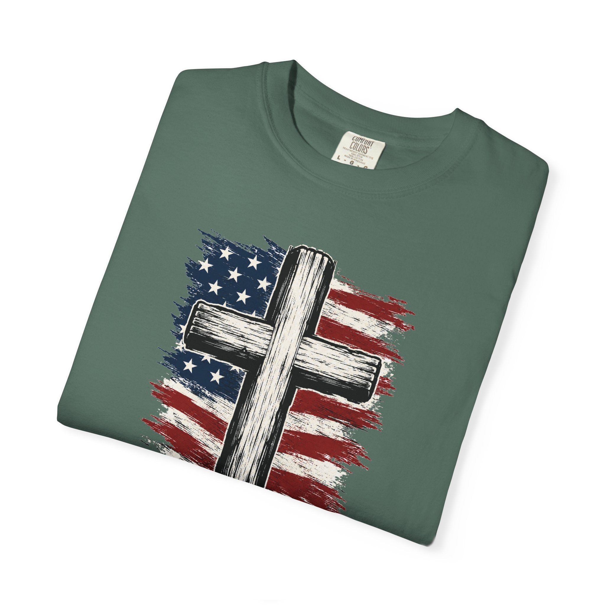 American Flag Cross T-Shirt