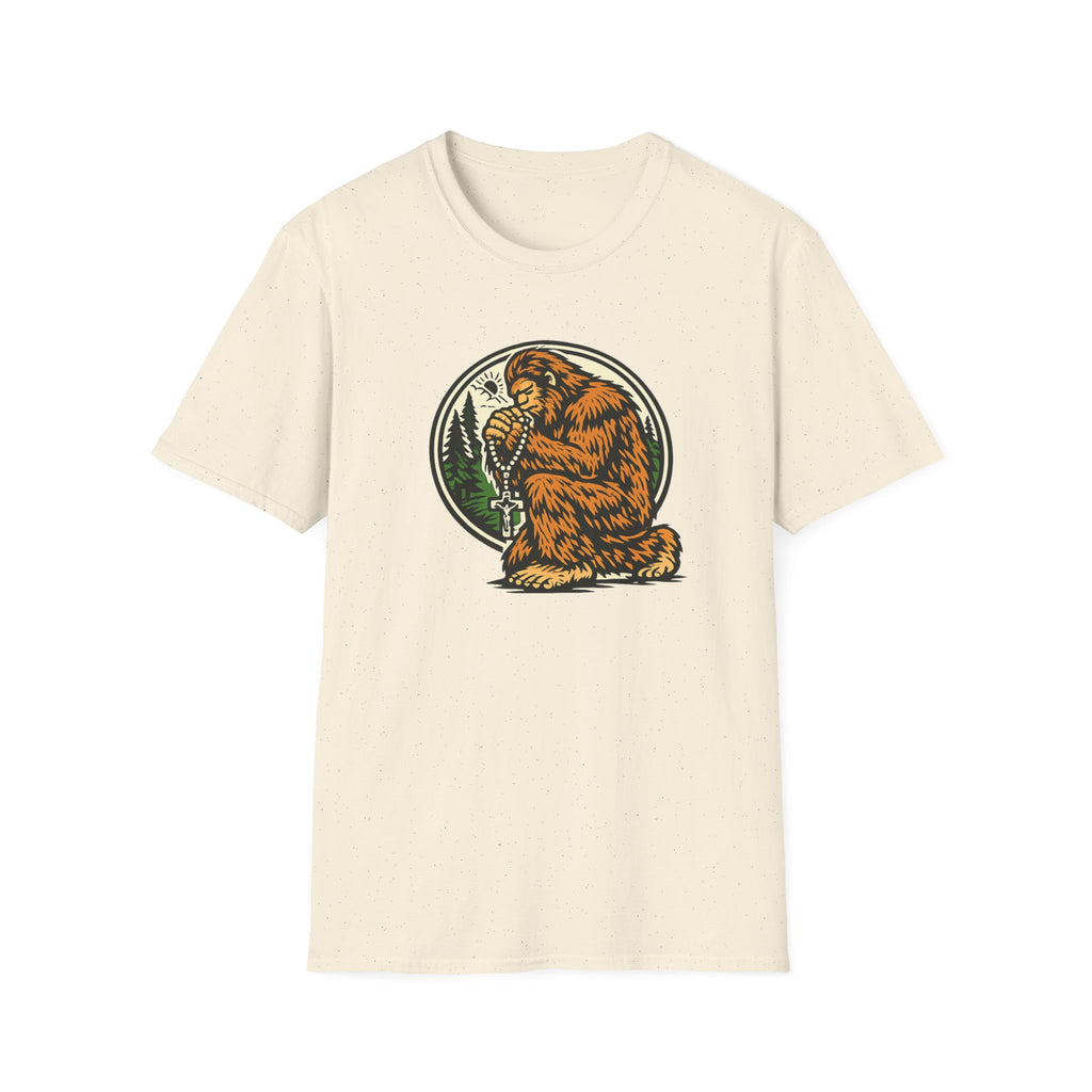 Bigfoot Forest Crest T-Shirt – Retro Sasquatch Outdoor Graphic Tee