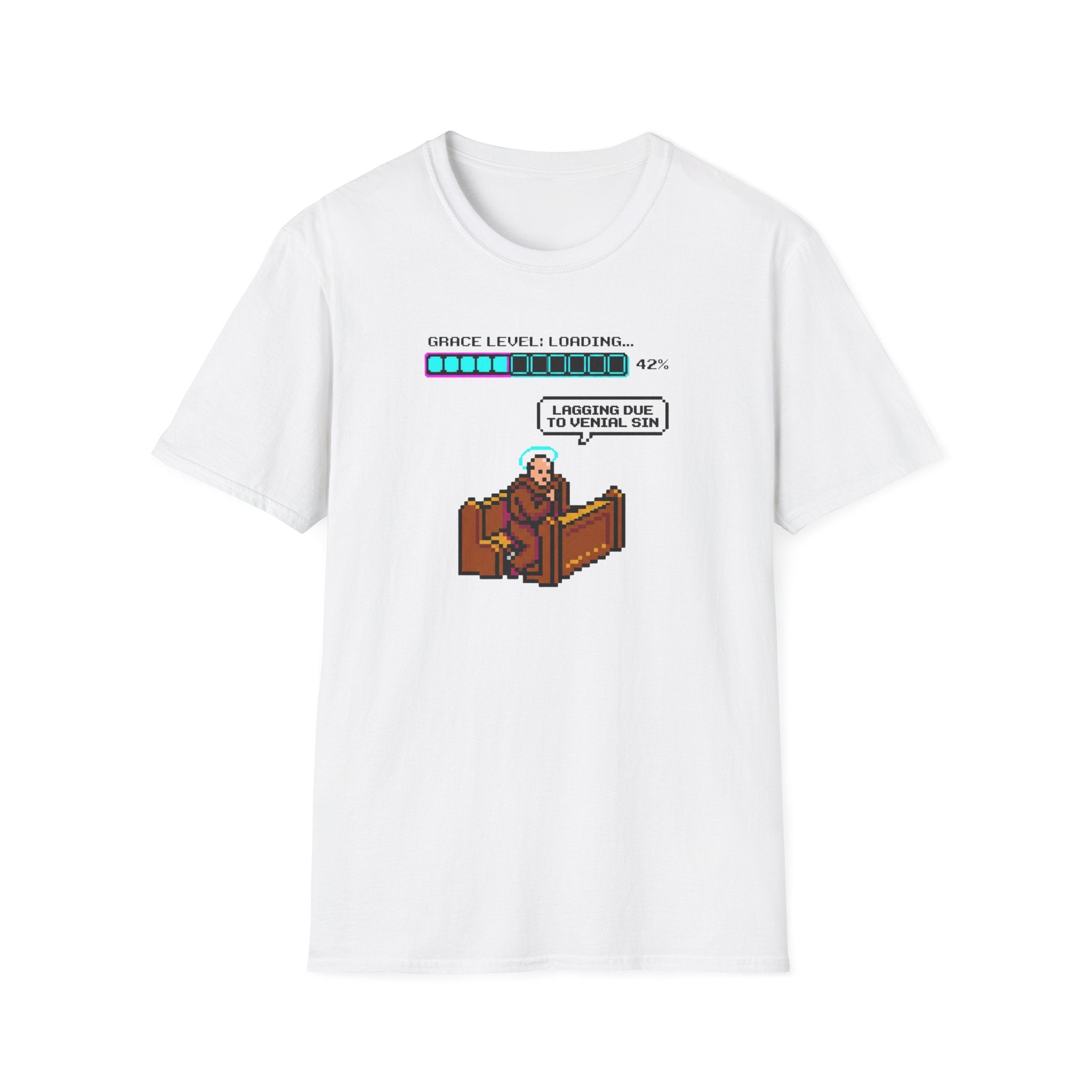 T-Shirt — Pixel Video Game Loading 'Practice Level: I Promise I’ll Be Ready, Sir' Retro Gamer Shirt