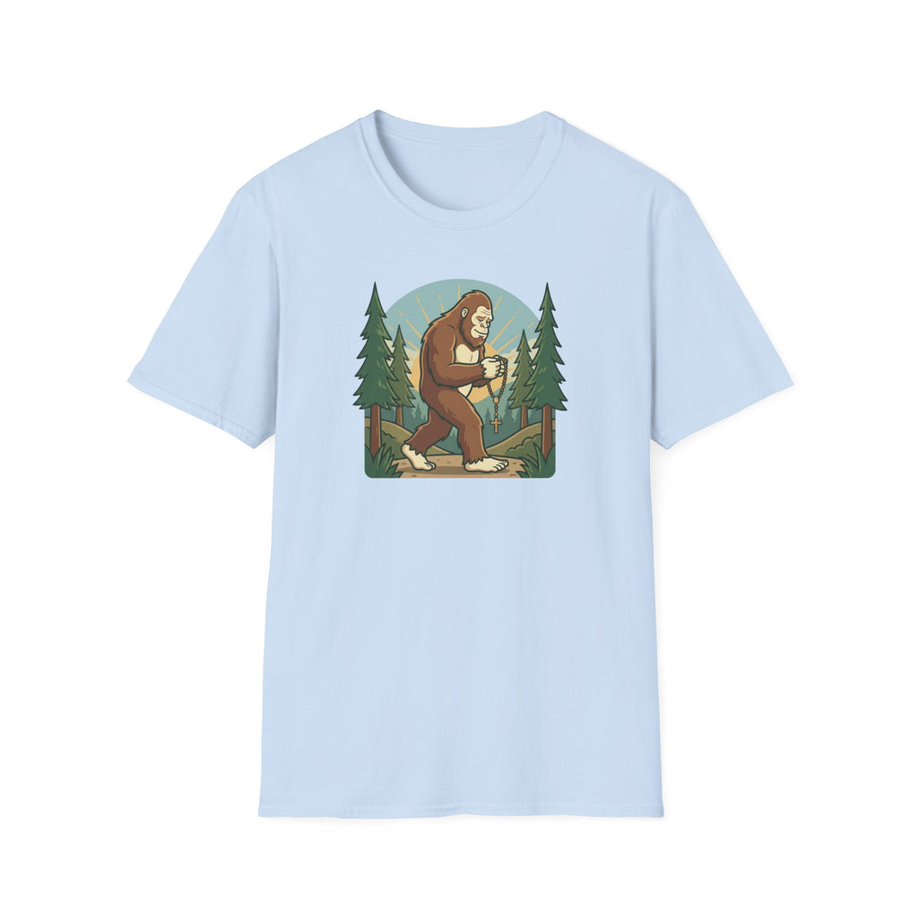 Bigfoot Forest Explorer T-Shirt — Sasquatch Camping Graphic Tee