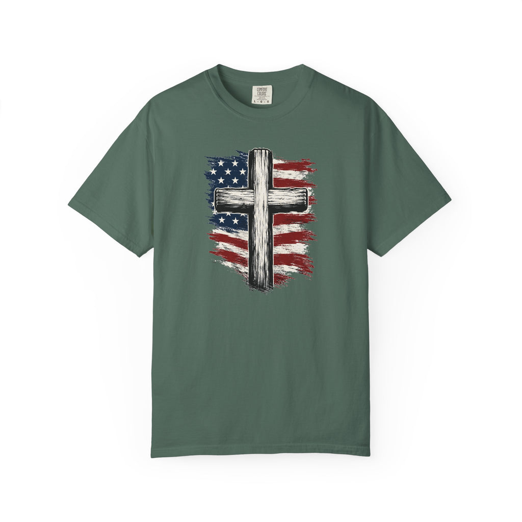 American Flag Cross T-Shirt