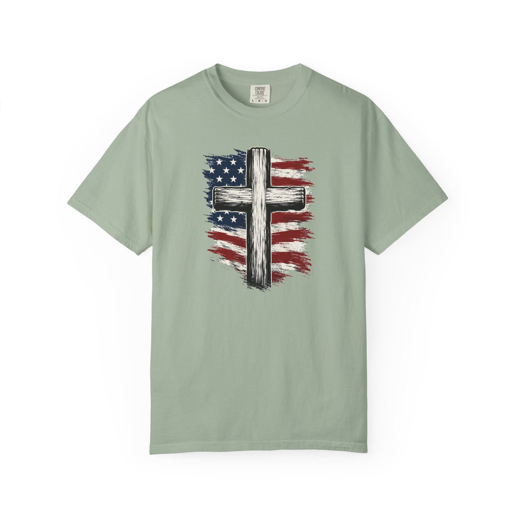 American Flag Cross T-Shirt