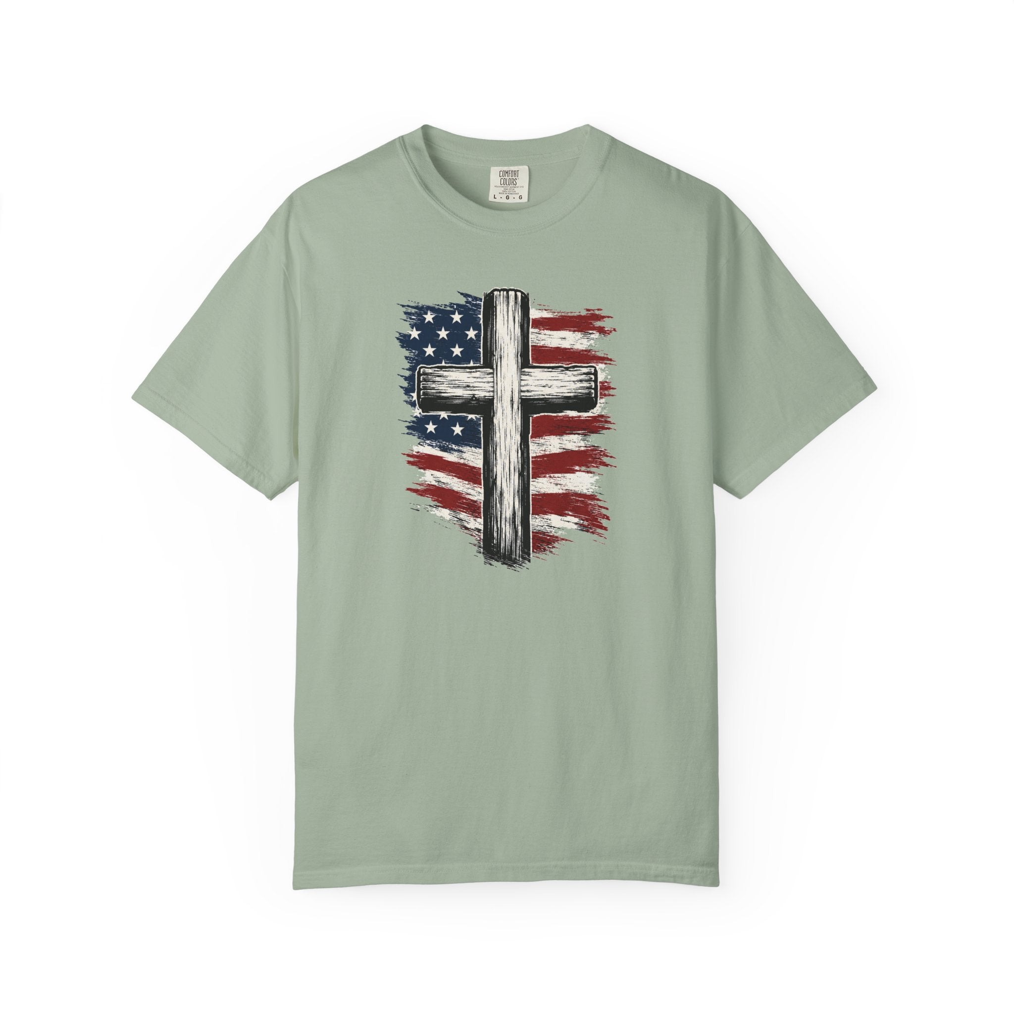 American Flag Cross T-Shirt