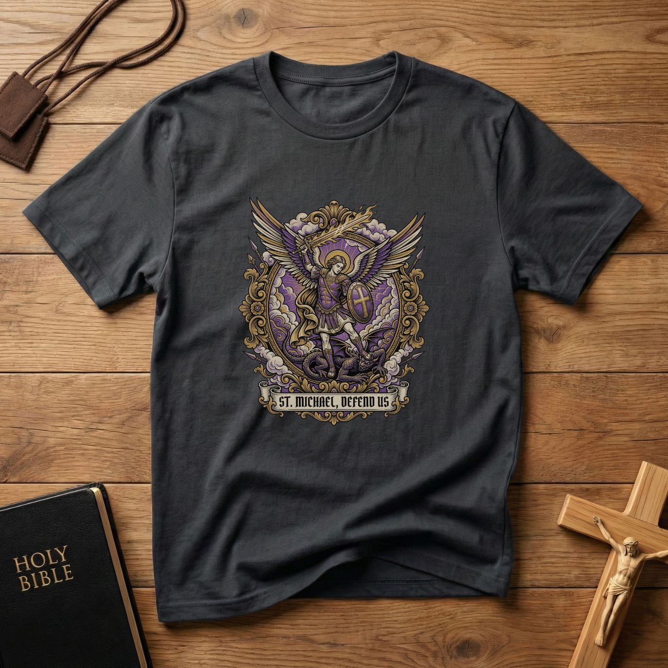 Saint Michael Guardian Angel T-Shirt