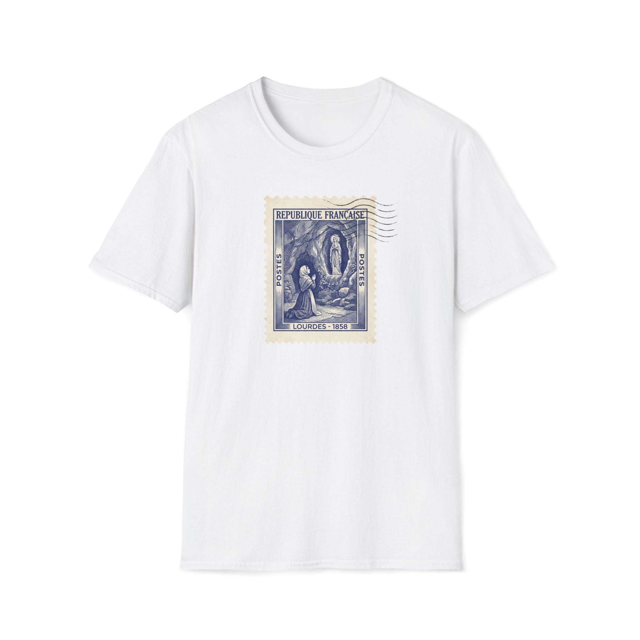 Vintage French Stamp Tee — 'République Française' Postage Design