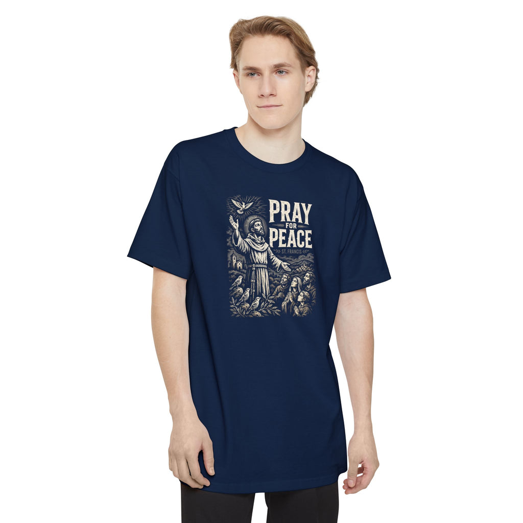 St. Francis Pray for Peace Tall Beefy-T® T-Shirt