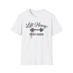 Lift Heavy Pray Hard T-Shirt — Christian Fitness Gym Tee