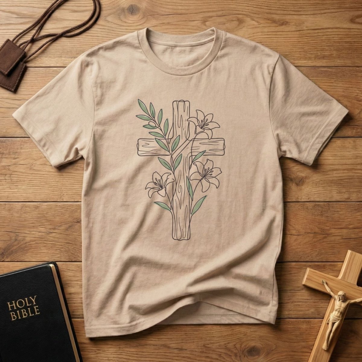 Floral Cross T‑Shirt
