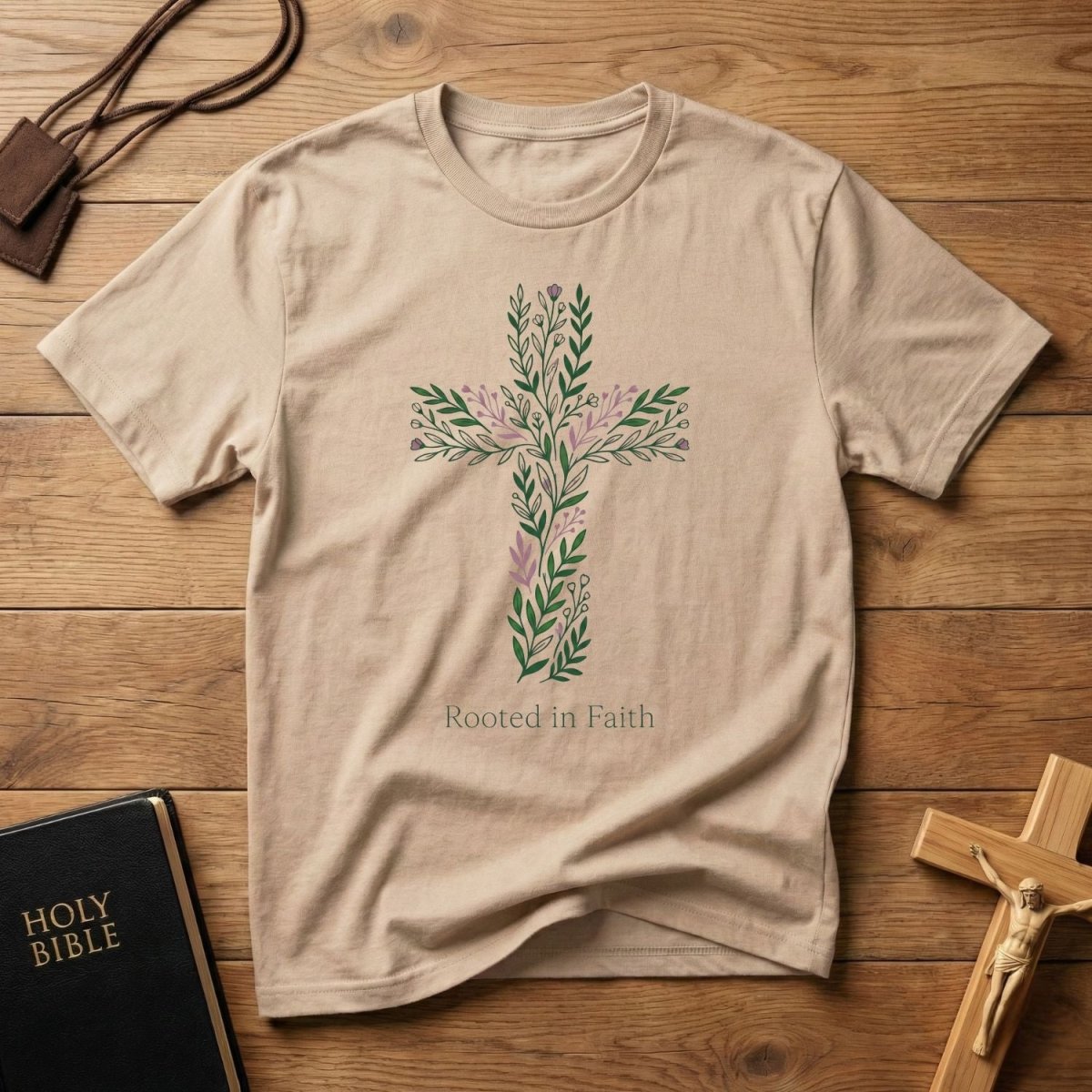 Floral Cross T-Shirt