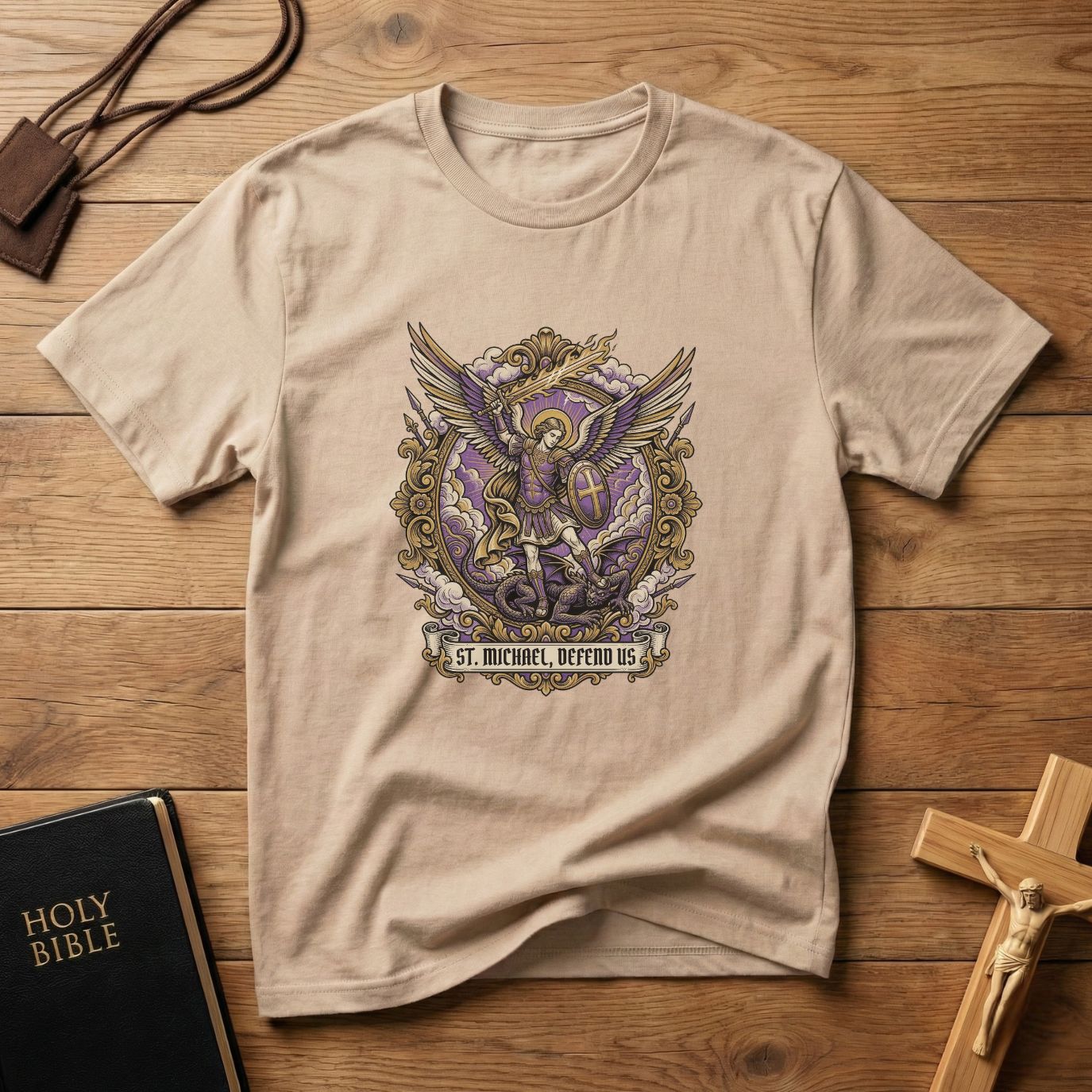 Saint Michael Guardian Angel T-Shirt