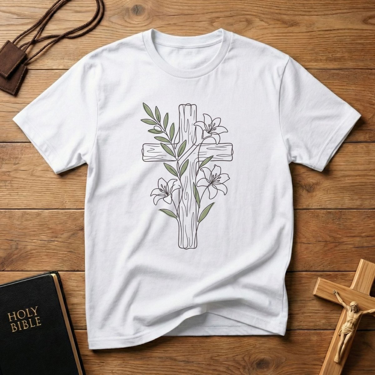 Floral Cross T‑Shirt