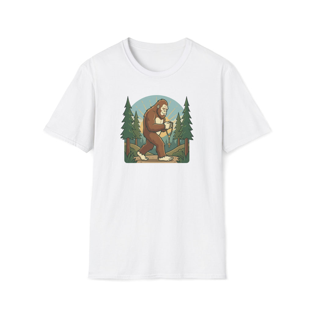 Bigfoot Forest Explorer T-Shirt — Sasquatch Camping Graphic Tee