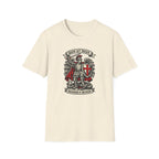 Saint Michael 'Quis Ut Deus' T-Shirt — Defender of Heaven Shield Graphic Tee