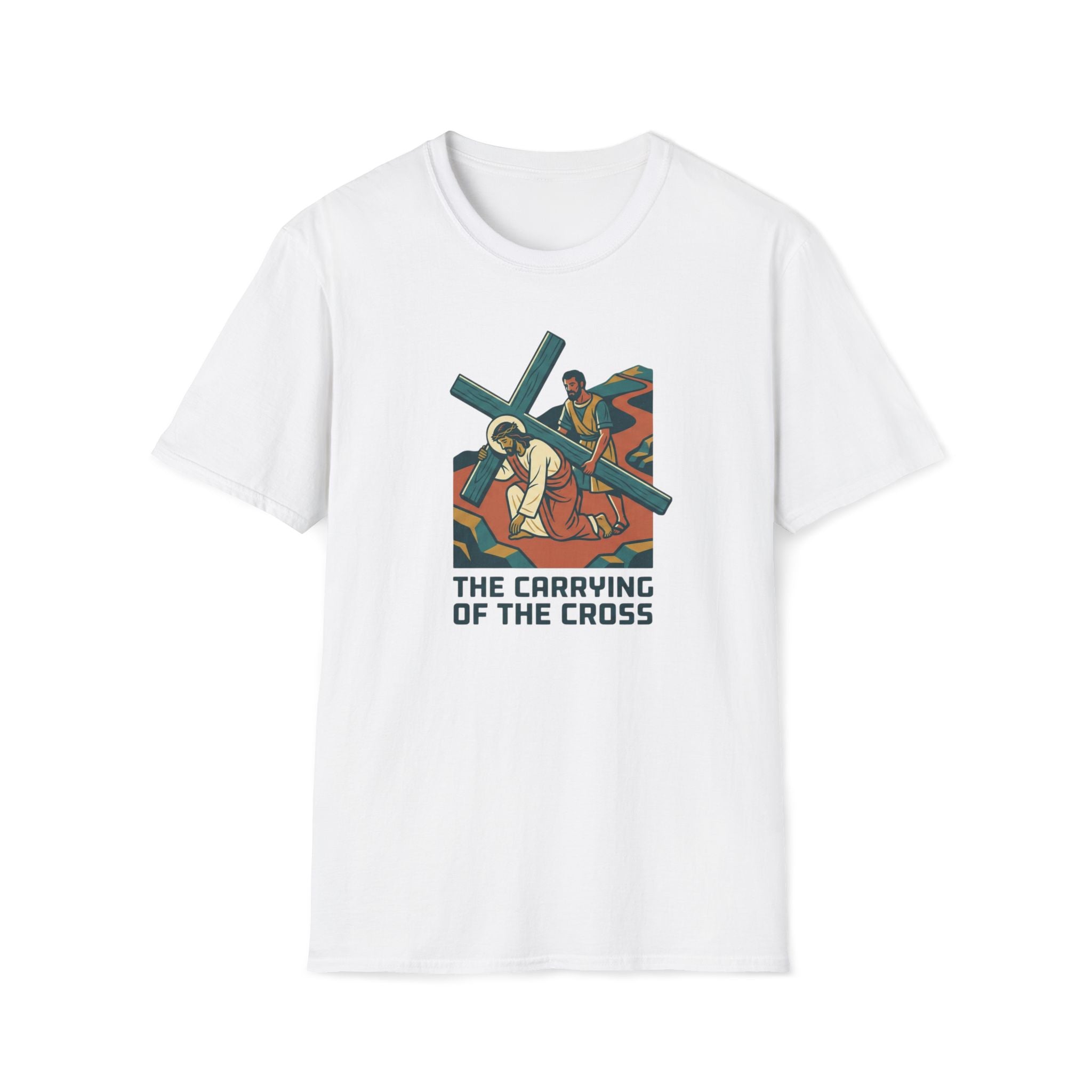 T-Shirt — The Carrying of the Cross Christian Graphic Tee