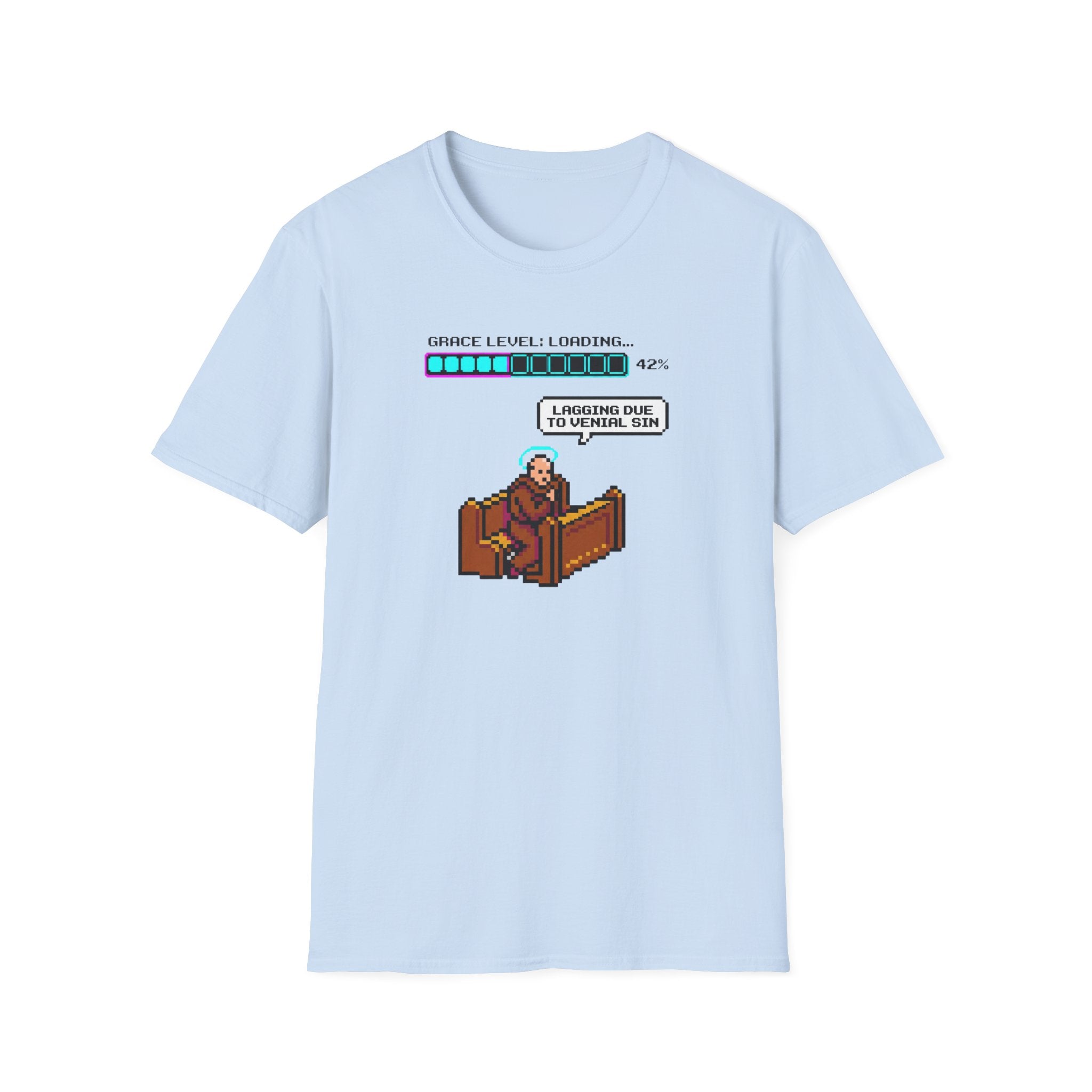 T-Shirt — Pixel Video Game Loading 'Practice Level: I Promise I’ll Be Ready, Sir' Retro Gamer Shirt