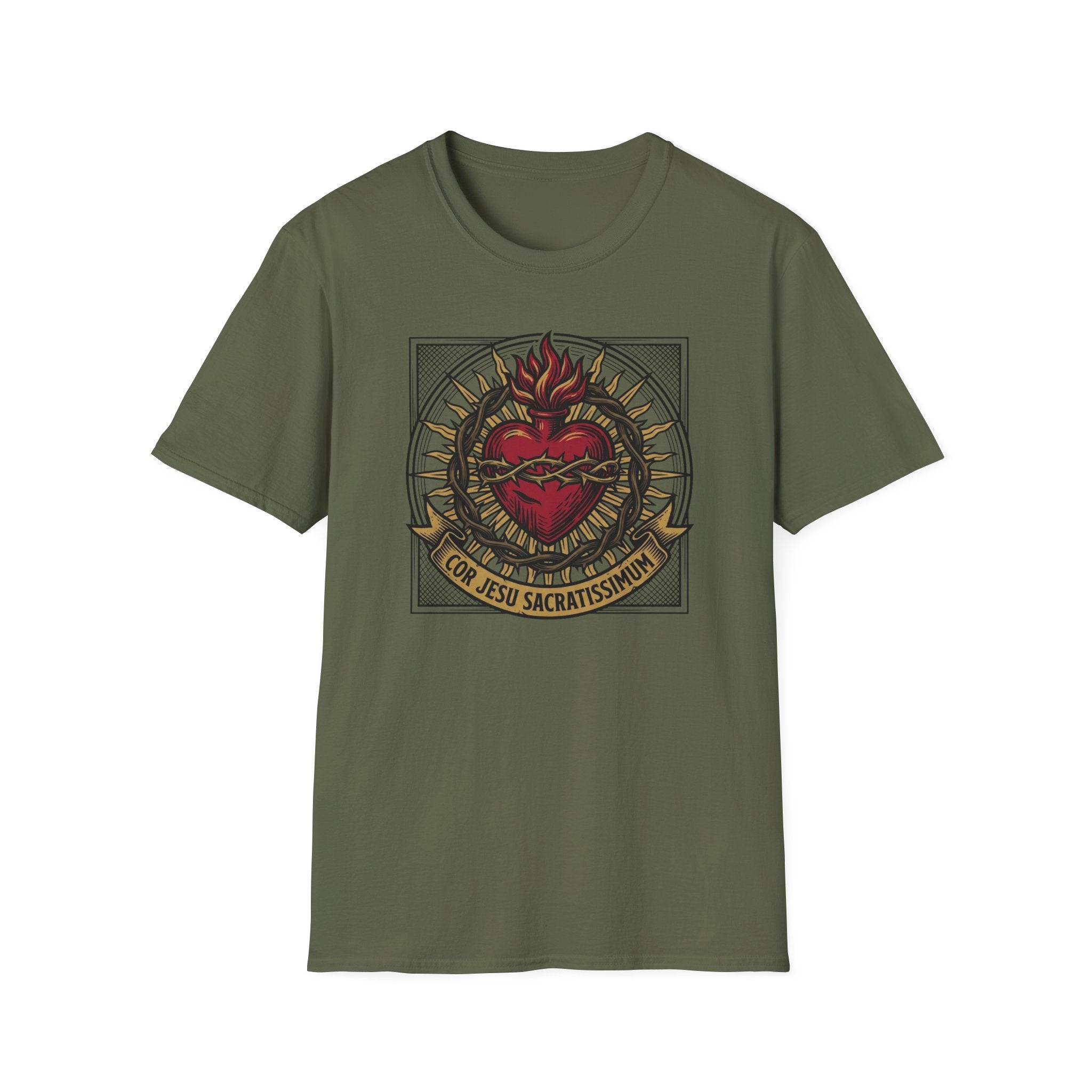Sacred Heart Graphic T-Shirt — Cor Jesu Sacratissimum Design