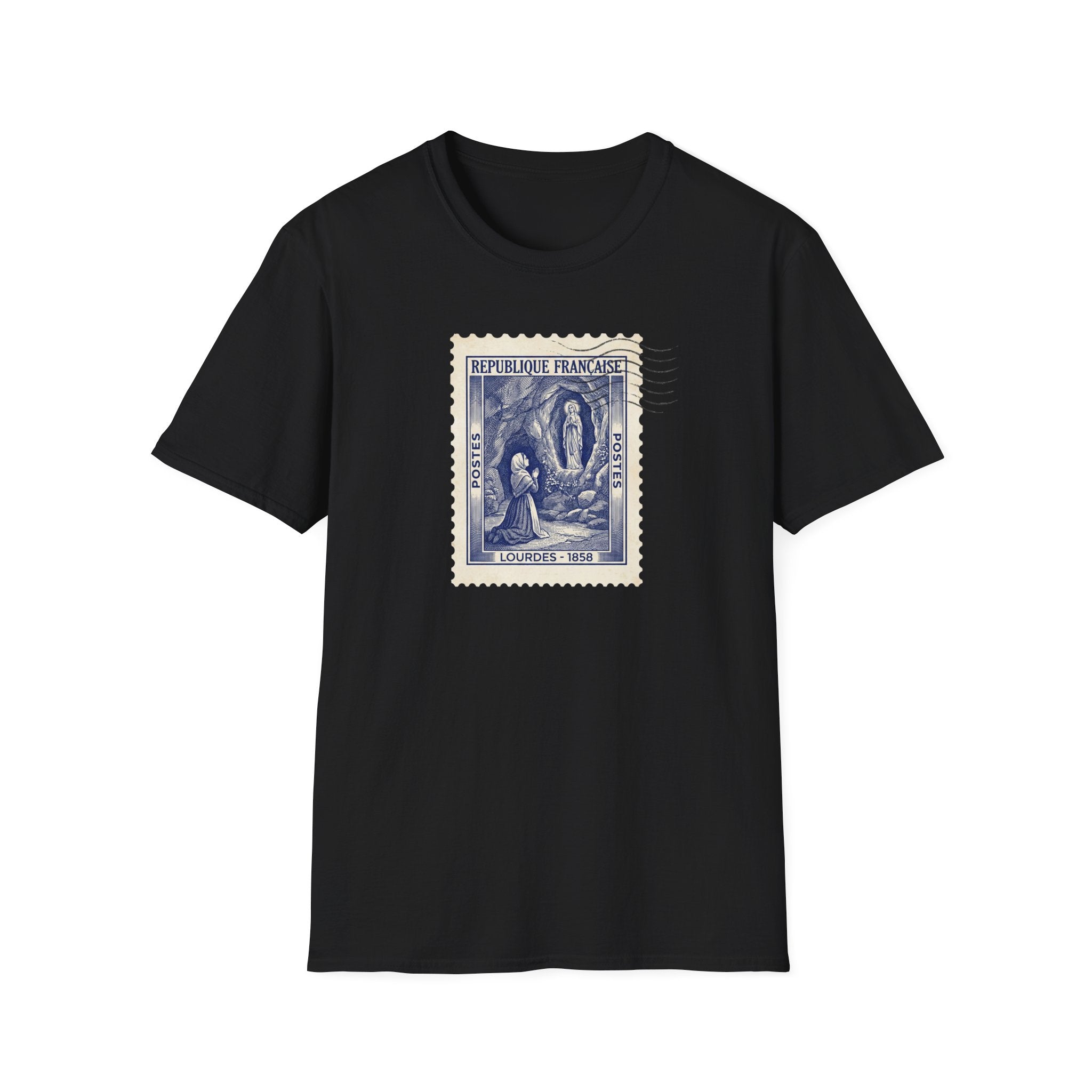 Vintage French Stamp Tee — 'République Française' Postage Design