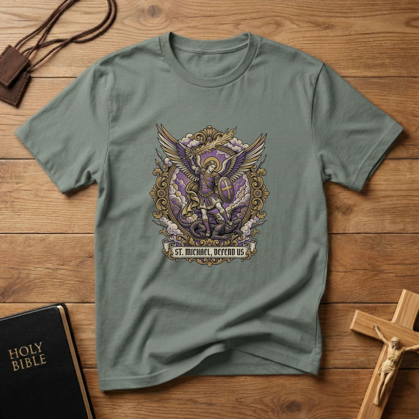 Saint Michael Guardian Angel T-Shirt