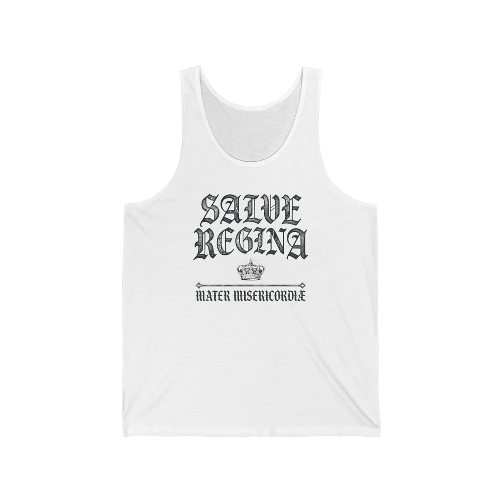 Salve Regina Gothic Text Jersey Tank