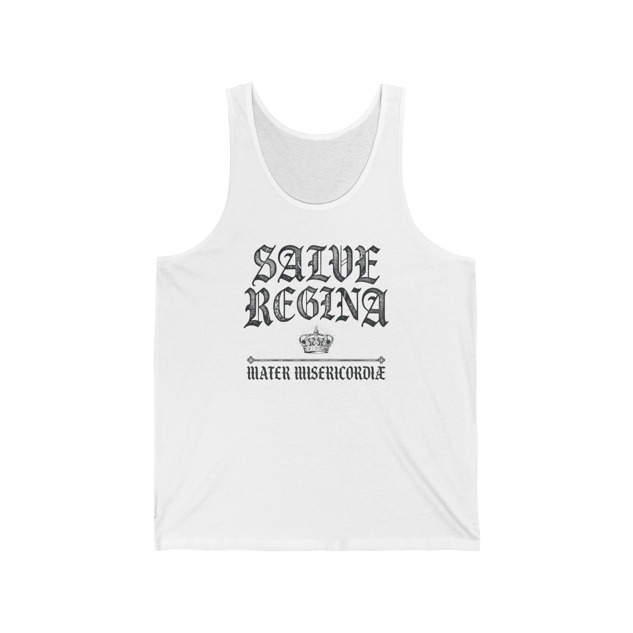 Salve Regina Gothic Text Jersey Tank