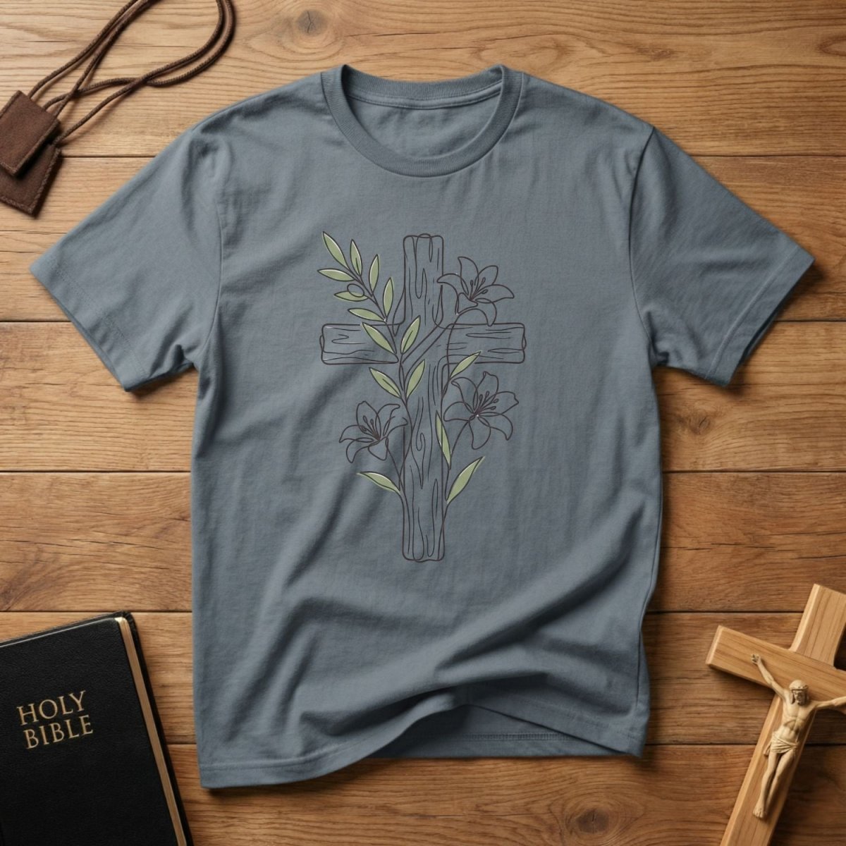 Floral Cross T‑Shirt
