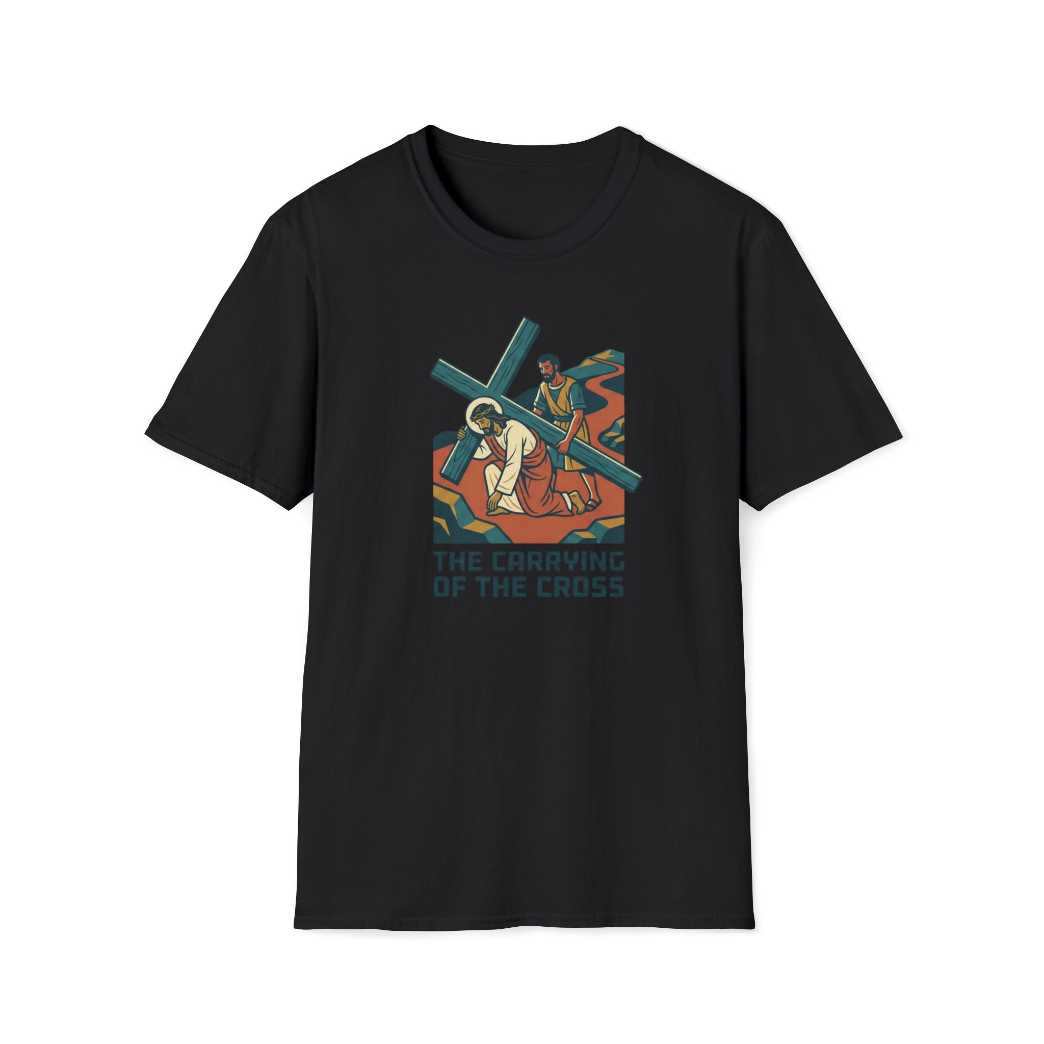 T-Shirt — The Carrying of the Cross Christian Graphic Tee