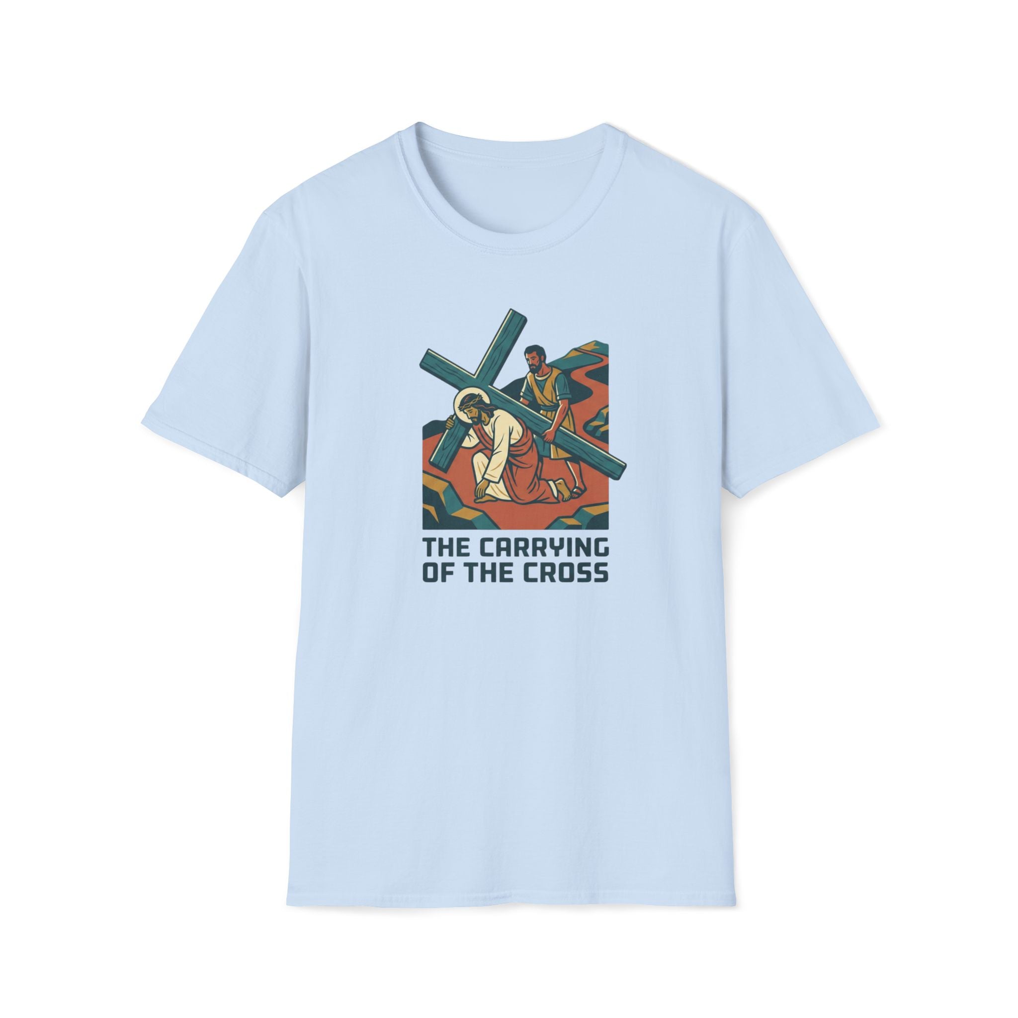 T-Shirt — The Carrying of the Cross Christian Graphic Tee