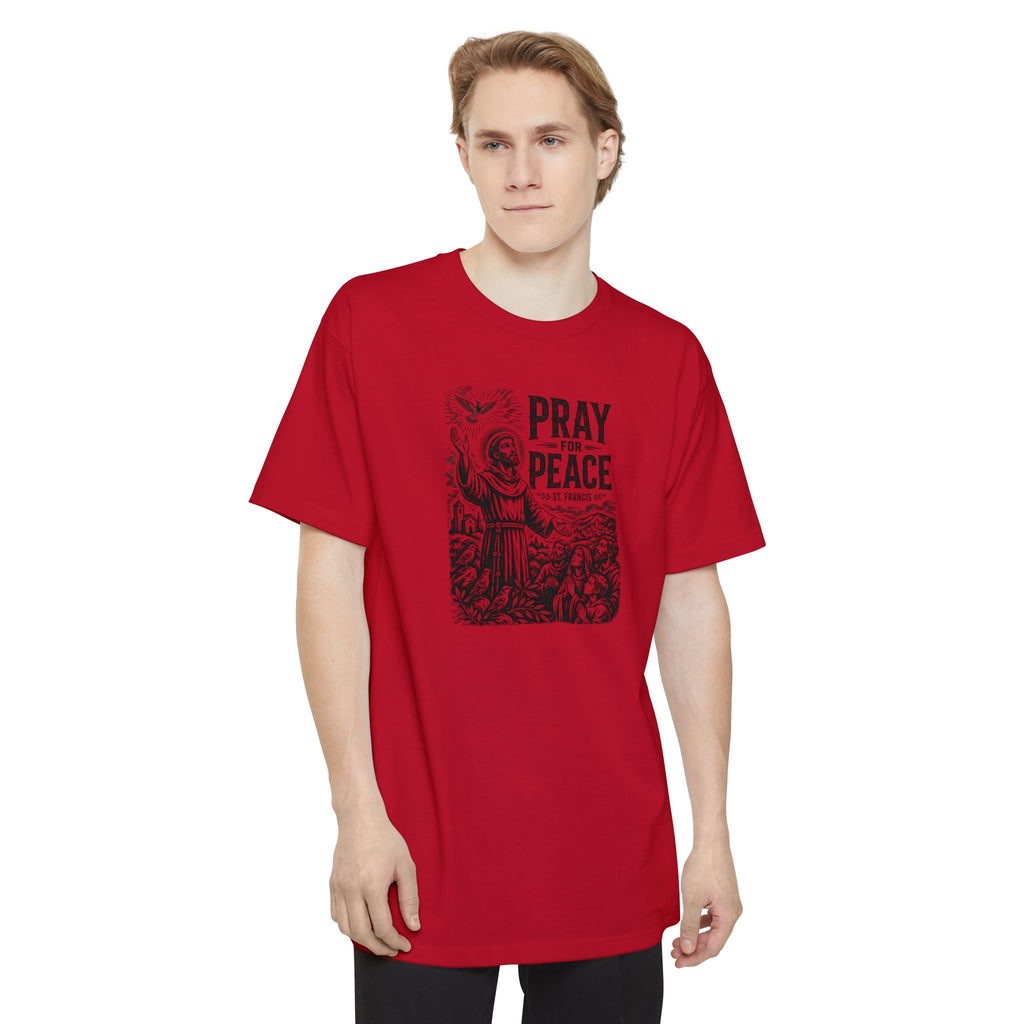 St. Francis Pray for Peace Tall Beefy-T® T-Shirt