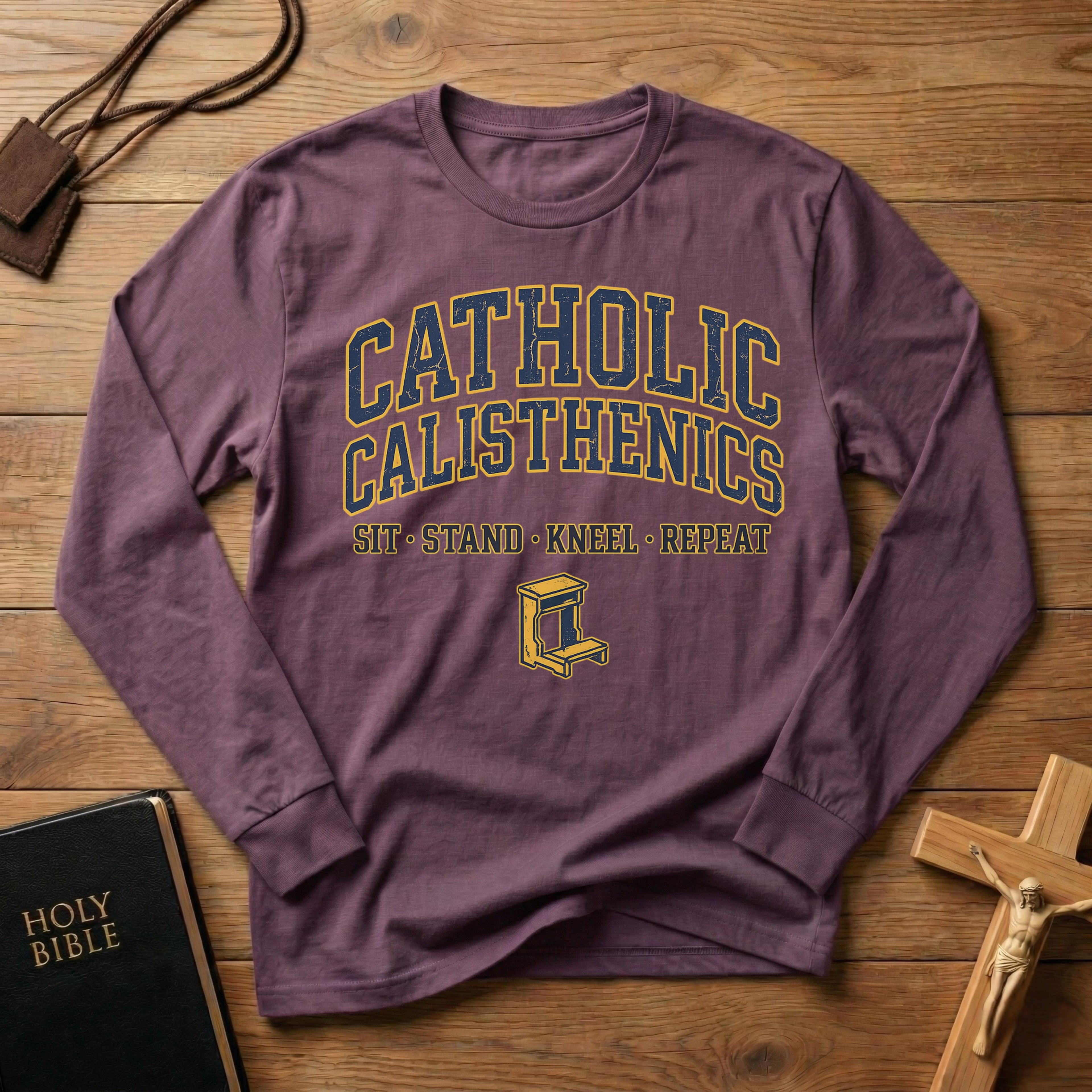 Catholic Calisthenics Long Sleeve Tee