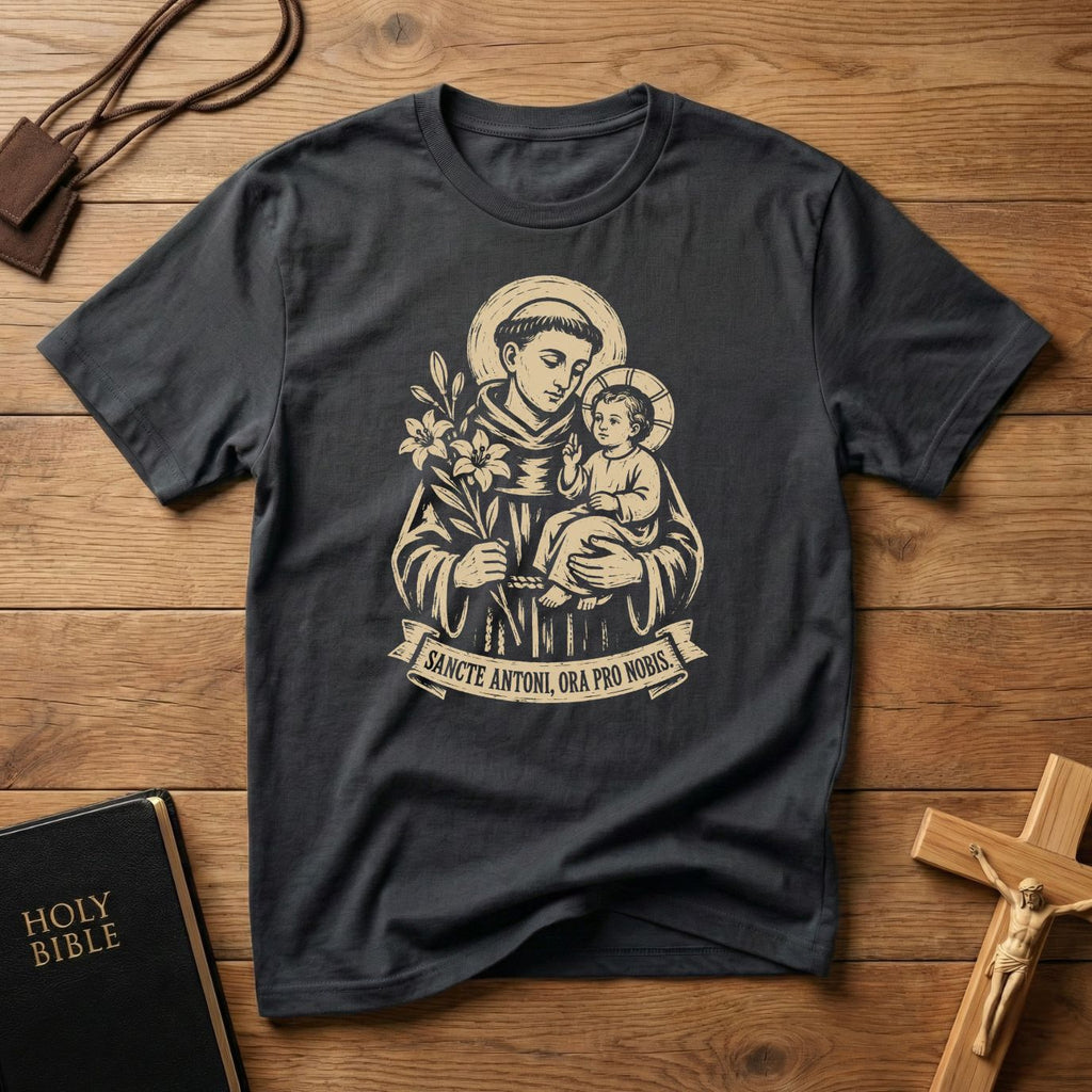 Saint Anthony Wood Cut T-shirt