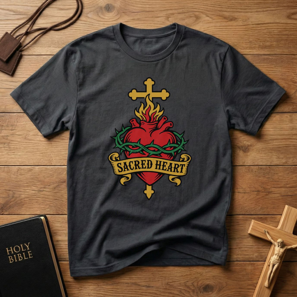 Sacred Heart Tattoo T-shirt